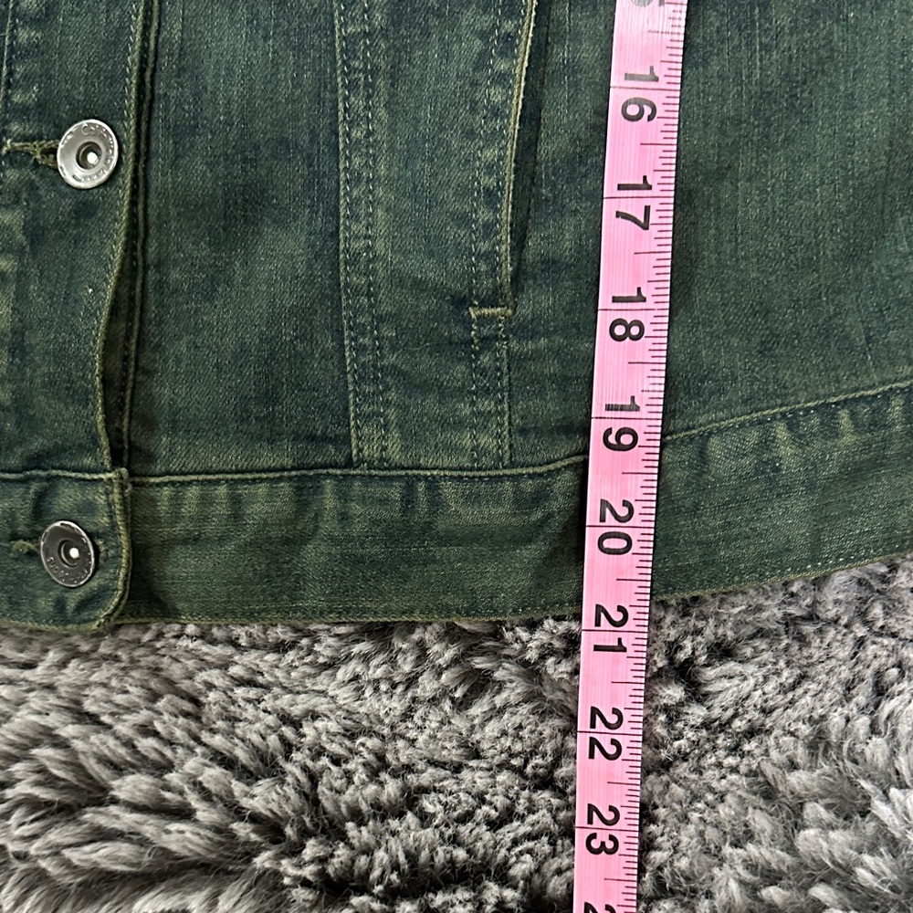 Calvin Klein Collection Forest Green Jean Jacket - Picture 8 of 9